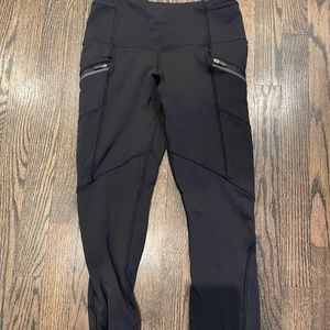 Black insulated Lulu Lemon leggings